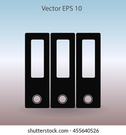 Folders vector icon
