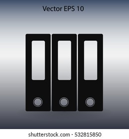Folders vector icon