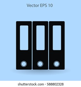 Folders vector icon