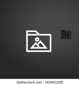 Folders vector icon. Folders concept stroke symbol design. Thin graphic elements vector illustration, outline pattern for your web site design, logo, UI. EPS 10.