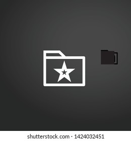 Folders vector icon. Folders concept stroke symbol design. Thin graphic elements vector illustration, outline pattern for your web site design, logo, UI. EPS 10.