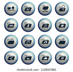 folders vector icons for web and user interface design