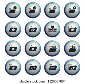 folders vector icons for web and user interface design