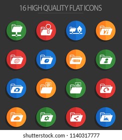 folders vector icons for web and user interface design