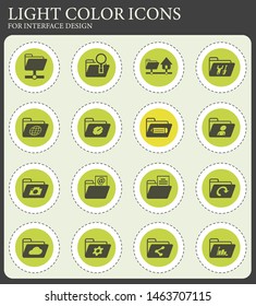 folders vector icons for web and user interface design