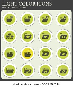 folders vector icons for web and user interface design