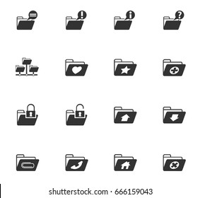 folders vector icons for web and user interface design