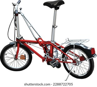Folding bicycle, produced in 1986, Dahon Classic brand.