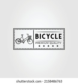 folding bike or bicycle or cycle logo vector illustration design
