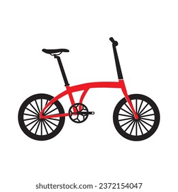 Folding bike icon vector illustration symbol design