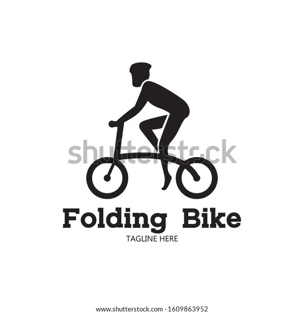 Folding Bike Logo Vector Illustration Stock Vector (Royalty Free