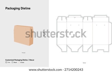 Folding Carton Packaging Dieline Template