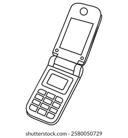 Folding cellphone icon vector design