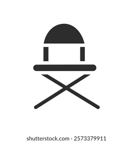 folding chair icon web design in vector