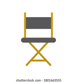 Folding Chair Illustration On White Background