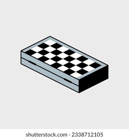 Ilustración vectorial isométrica plegable
