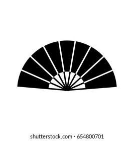 folding fan icon vector