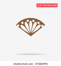 Folding fan icon. Vector concept illustration for design.