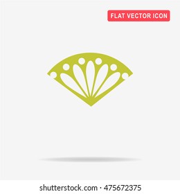 Folding fan icon. Vector concept illustration for design.