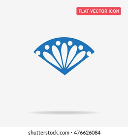 Folding fan icon. Vector concept illustration for design.