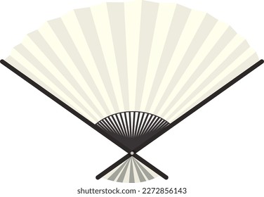 Folding Japanese Fan Vector Design illustration