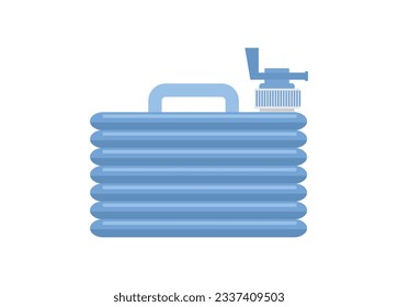 Folding jerry can. Simple flat illustration
