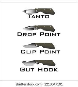 Folding knife Blade style