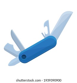 Falzmesser-Ikone. Cartoon des Faltenmessers, Vektorsymbol für Webdesign einzeln auf weißem Hintergrund