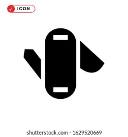 folding knife icon or logo isolated sign symbol vector illustration - high quality black style vector icons
