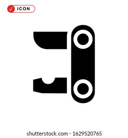 folding knife icon or logo isolated sign symbol vector illustration - high quality black style vector icons
