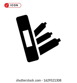 folding knife icon or logo isolated sign symbol vector illustration - high quality black style vector icons
