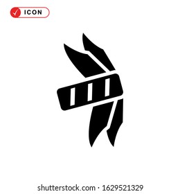folding knife icon or logo isolated sign symbol vector illustration - high quality black style vector icons
