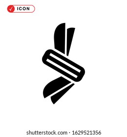 folding knife icon or logo isolated sign symbol vector illustration - high quality black style vector icons
