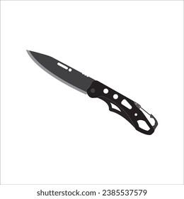 FOLDING KNIFE ICON VECTOR ILLUSTRATION SYMBOL DESIGN