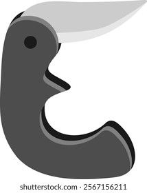 Folding Knife Letter Alphabet E