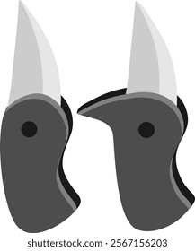 Folding Knife Letter Alphabet H