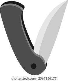 Folding Knife Letter Alphabet V