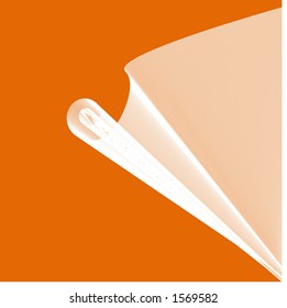  folding net on orange