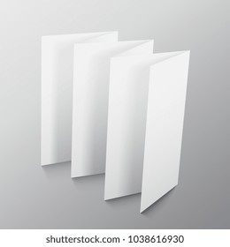 folding paper presentation mockup design