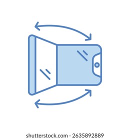 Ilustração de estoque de vetor do ícone do telefone dobrável