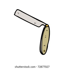 folding razor cartoon