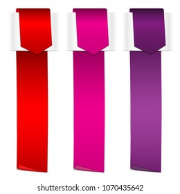 Folding ribbon insert under paper 