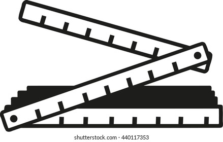 Folding rule icon