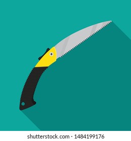 Folding saw vector flat design