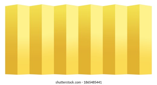 pantalla plegable icono de oro de la tarjeta de Año Nuevo