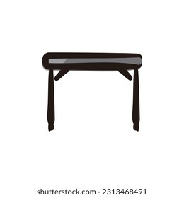 Folding table - Camping and outdoor gear icon (Hand draw color version)


