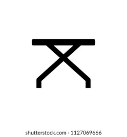 folding table glyph icon. Element of furniture icon for mobile concept and web apps. This folding table glyph icon can be used for web and mobile. Premium icon on white background