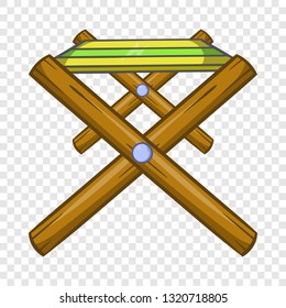 Folding table icon in cartoon style isolated on background for any web design 