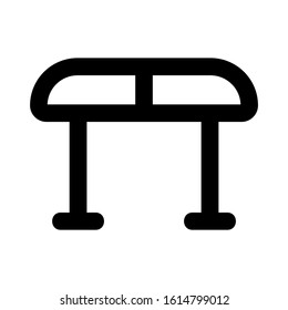 folding table icon isolated sign symbol vector illustration - high quality black style vector icons
