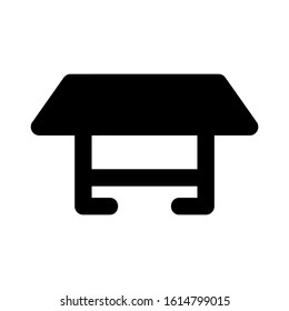 folding table icon isolated sign symbol vector illustration - high quality black style vector icons

